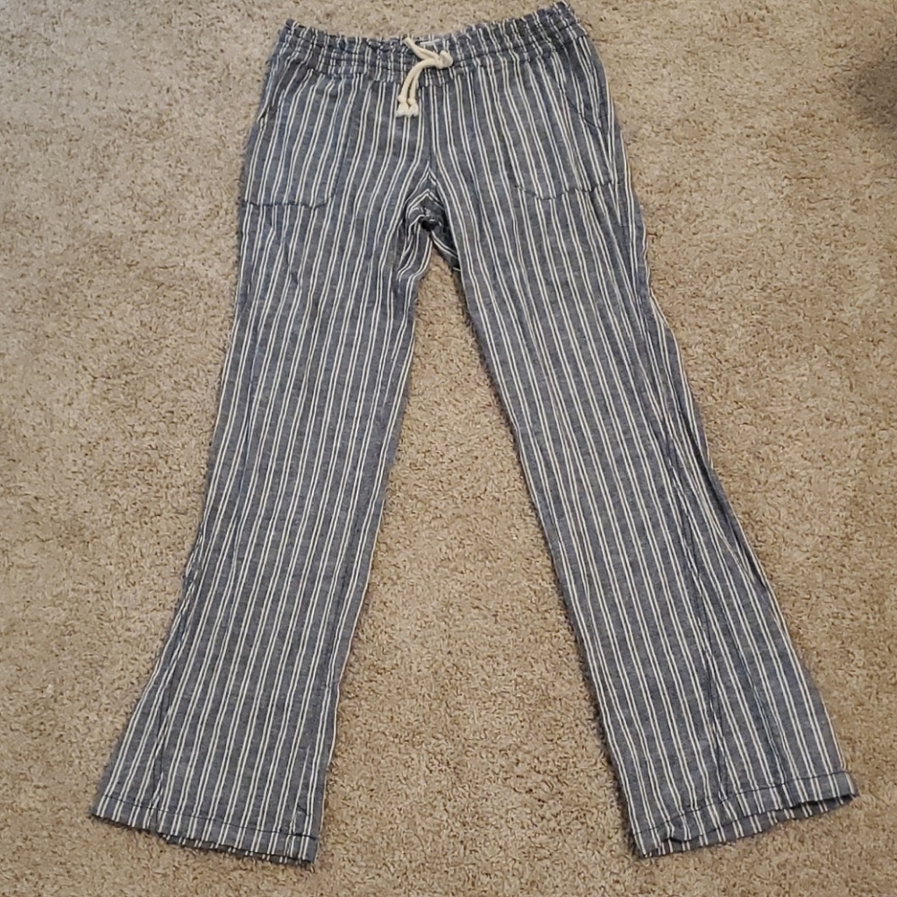 Striped Linen Pants